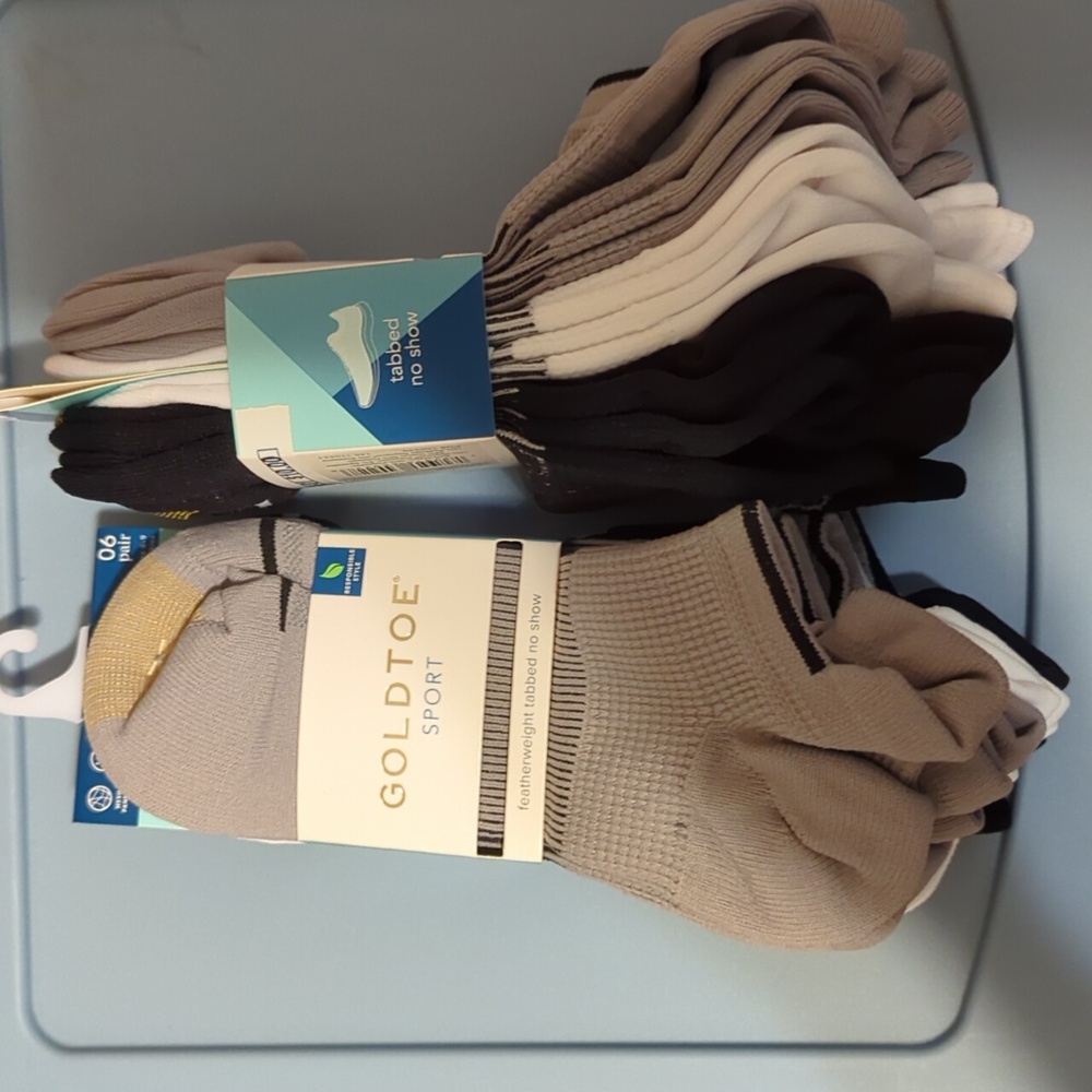 Gold Toe Socks 2 Pack Gray/White/Black